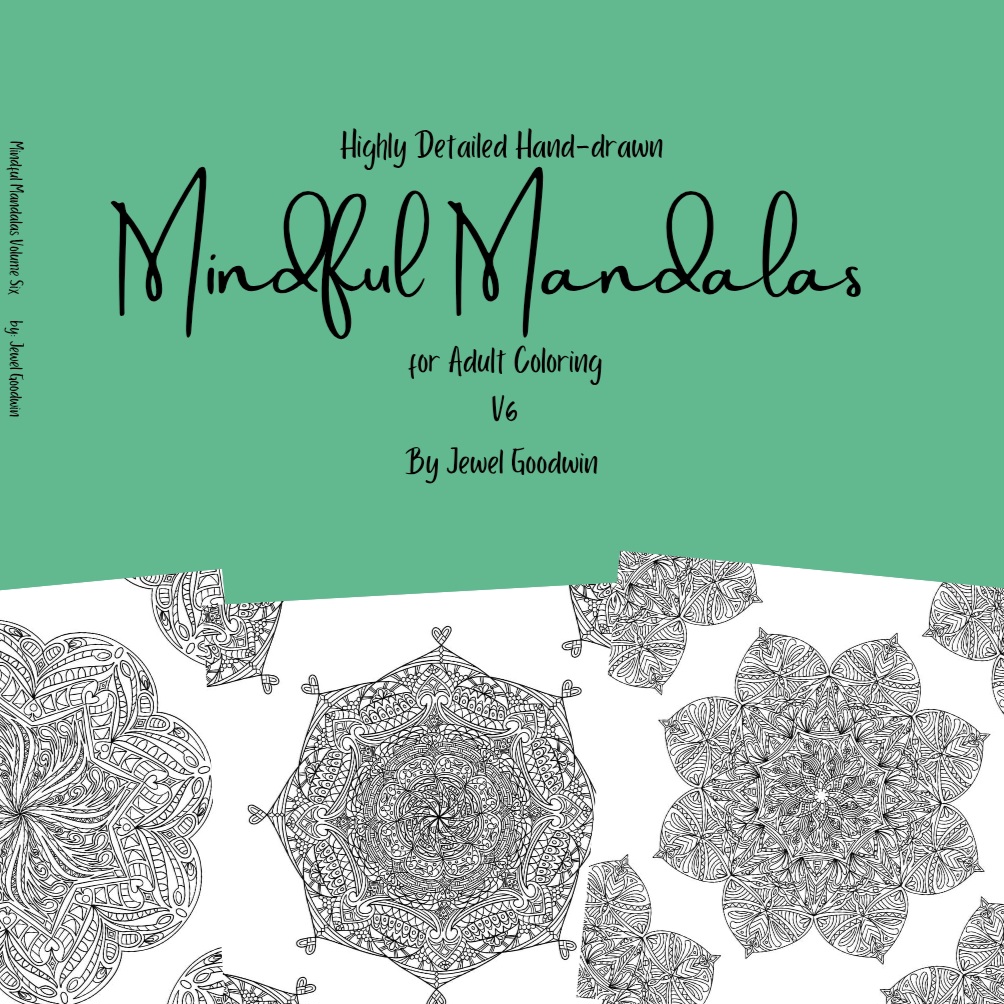 Highly Detailed Hand-drawn Mindful Mandalas Volume Six 