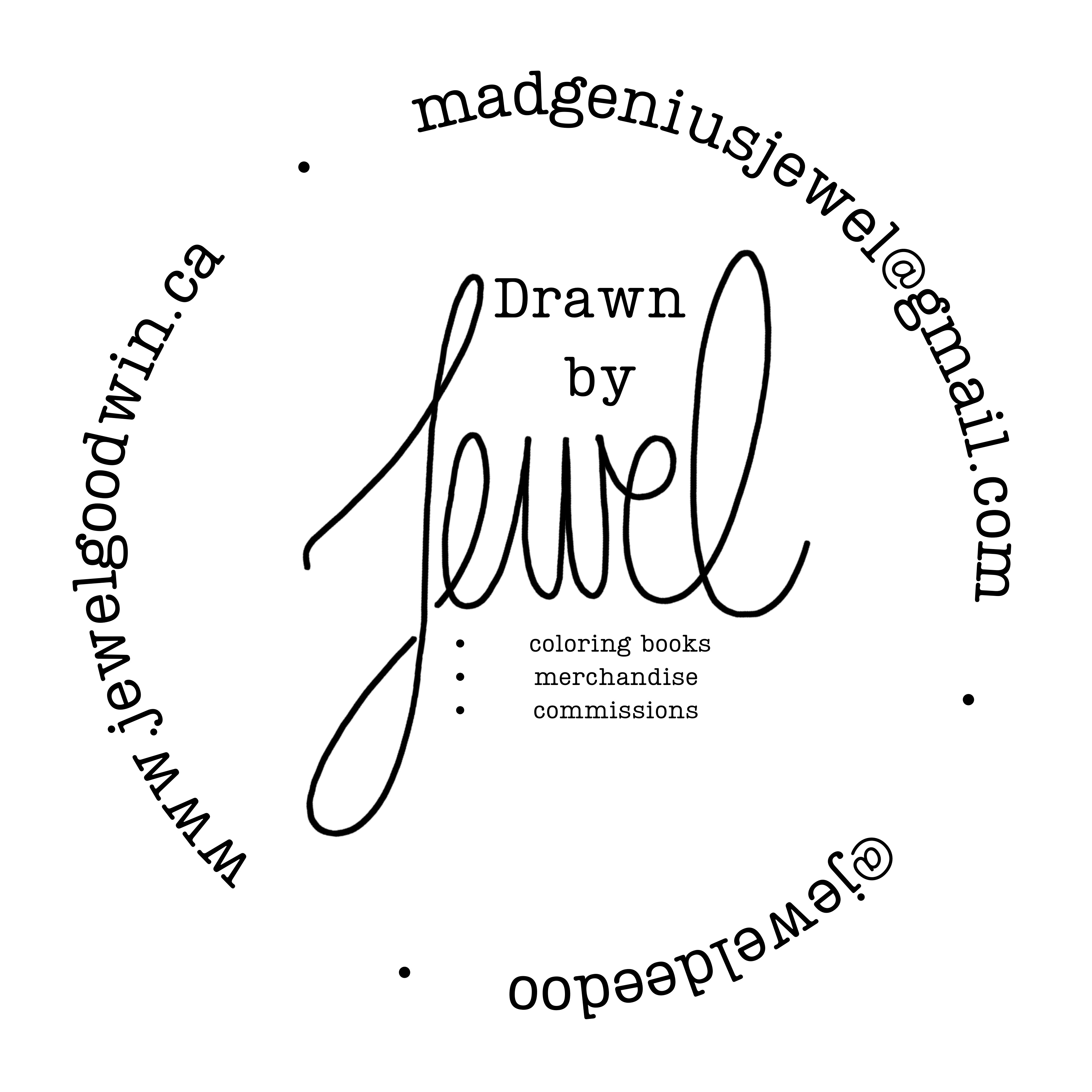 Drawn By Jewel hand-drawn no AI coloring books and activity books for all ages